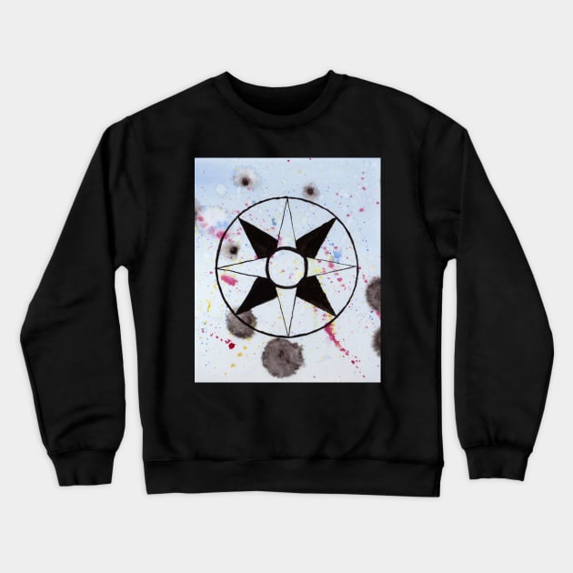 Star Disc of Ishtar Crewneck Sweatshirt by lindaursin